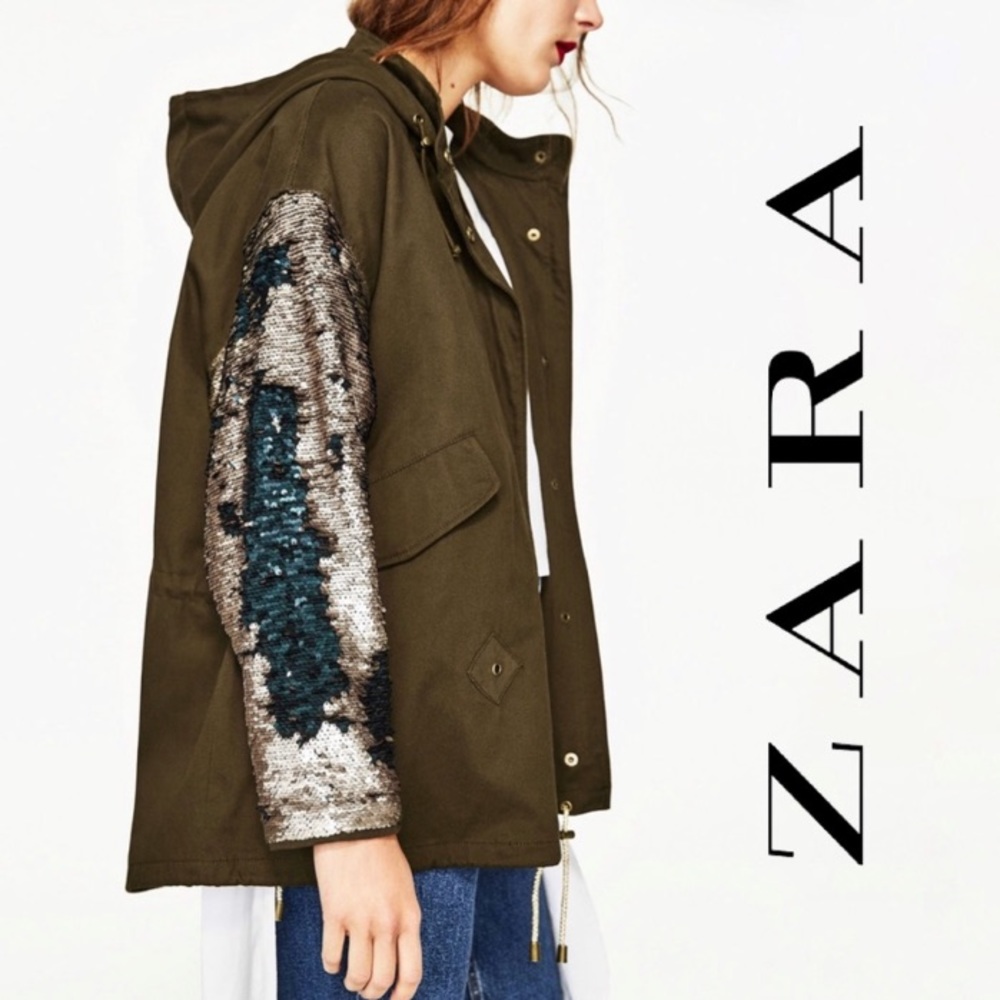 Zara Trafalluc Sequin casual jacket